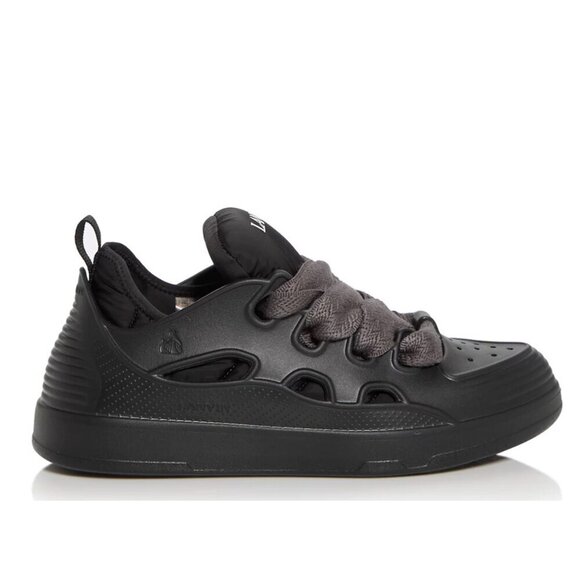 Lanvin Paris Men\'s Molded Rubber Curb Sneaker Shoe, Anthracite, 40 main image 9